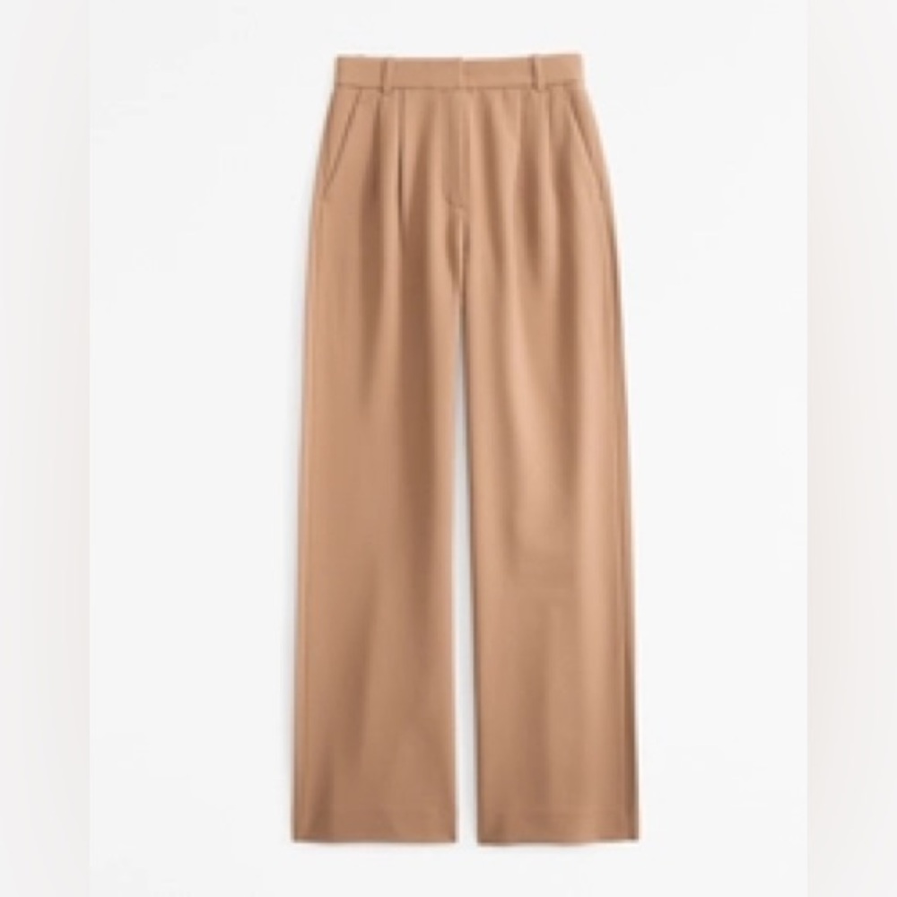 Curve Love SHORT A&F Sloane Tailored Wide Leg Pant
